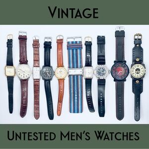 10 Used Untested Assorted Watch Lot / Bundle